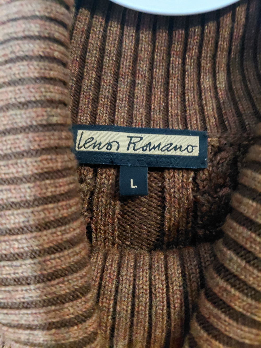 Classic Cable-Knit Turtleneck Sweater in Brown - Picture 3 of 10